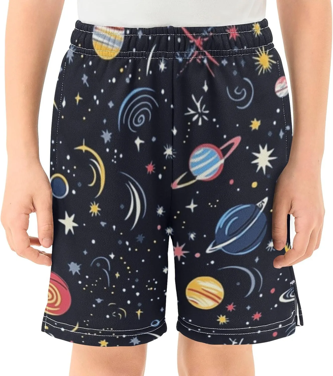 Youth Boys Cargo Shorts Lightweight Athletic Running Workout Shorts with Pockets