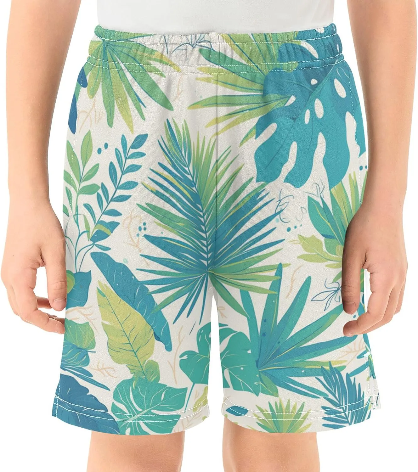 Youth Boys Cargo Shorts Lightweight Athletic Running Workout Shorts with Pockets