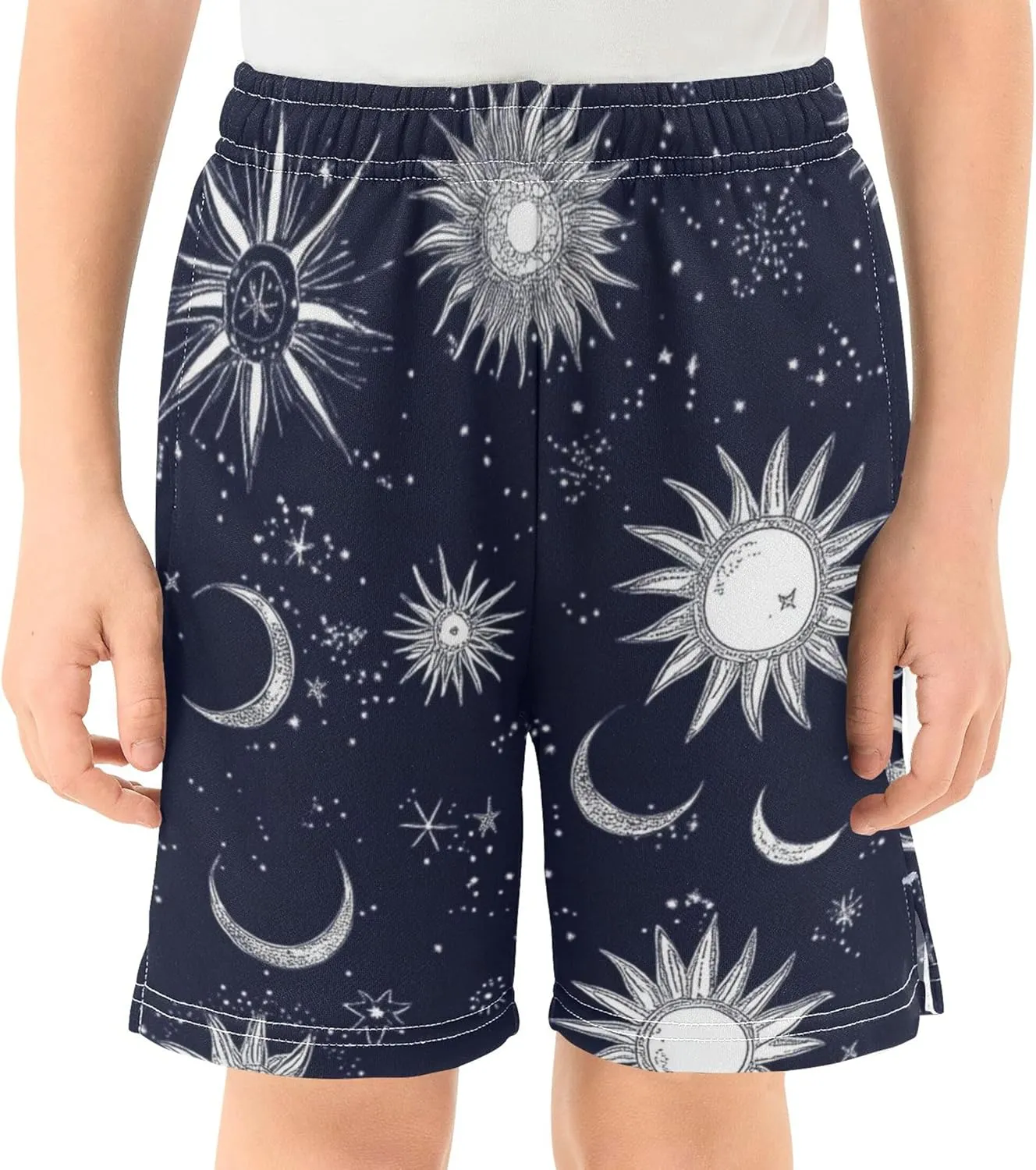 Youth Boys Cargo Shorts Lightweight Athletic Running Workout Shorts with Pockets