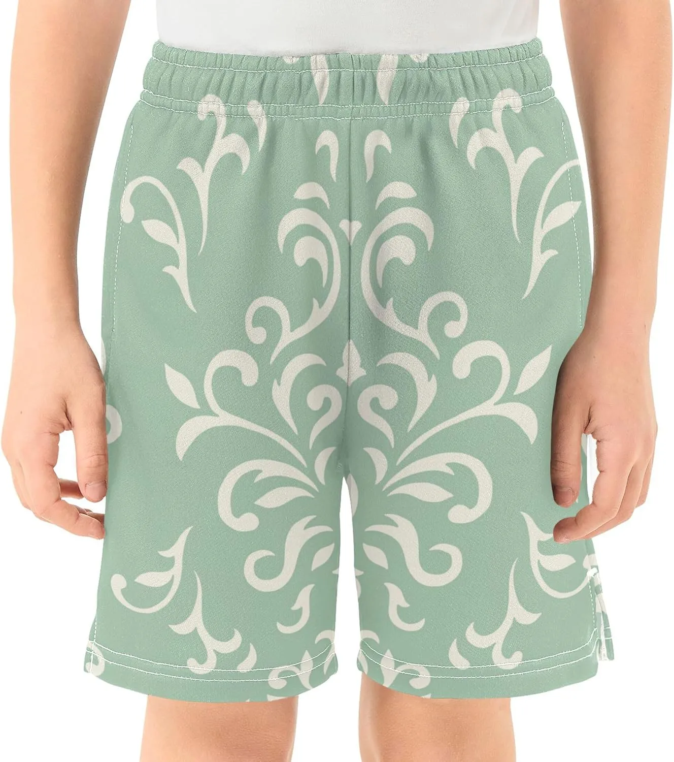 Youth Boys Cargo Shorts Lightweight Athletic Running Workout Shorts with Pockets