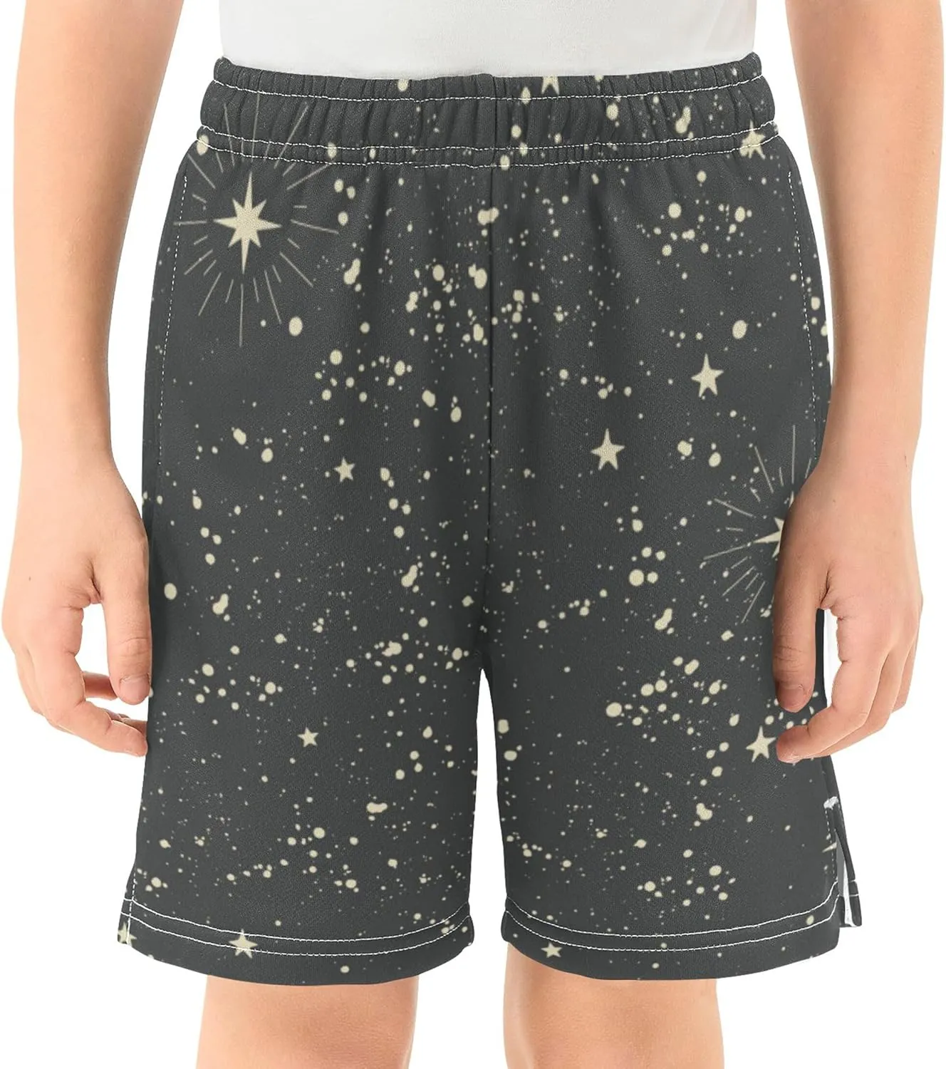 Youth Boys Cargo Shorts Lightweight Athletic Running Workout Shorts with Pockets