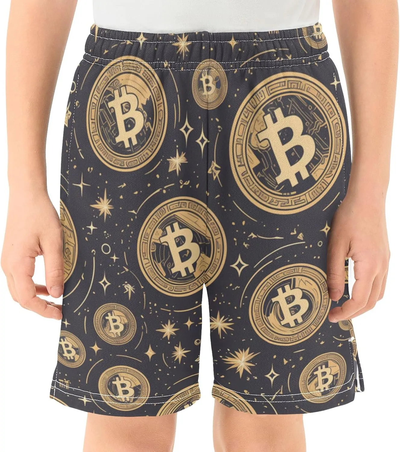 Youth Boys Cargo Shorts Lightweight Athletic Running Workout Shorts with Pockets