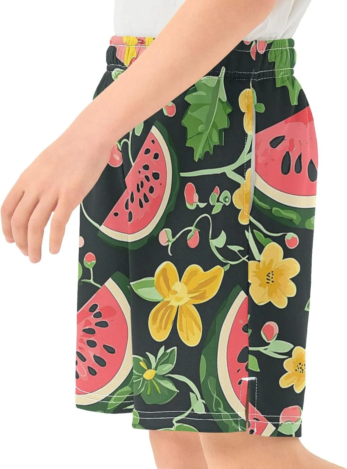 Youth Boys Cargo Shorts Lightweight Athletic Running Workout Shorts with Pockets