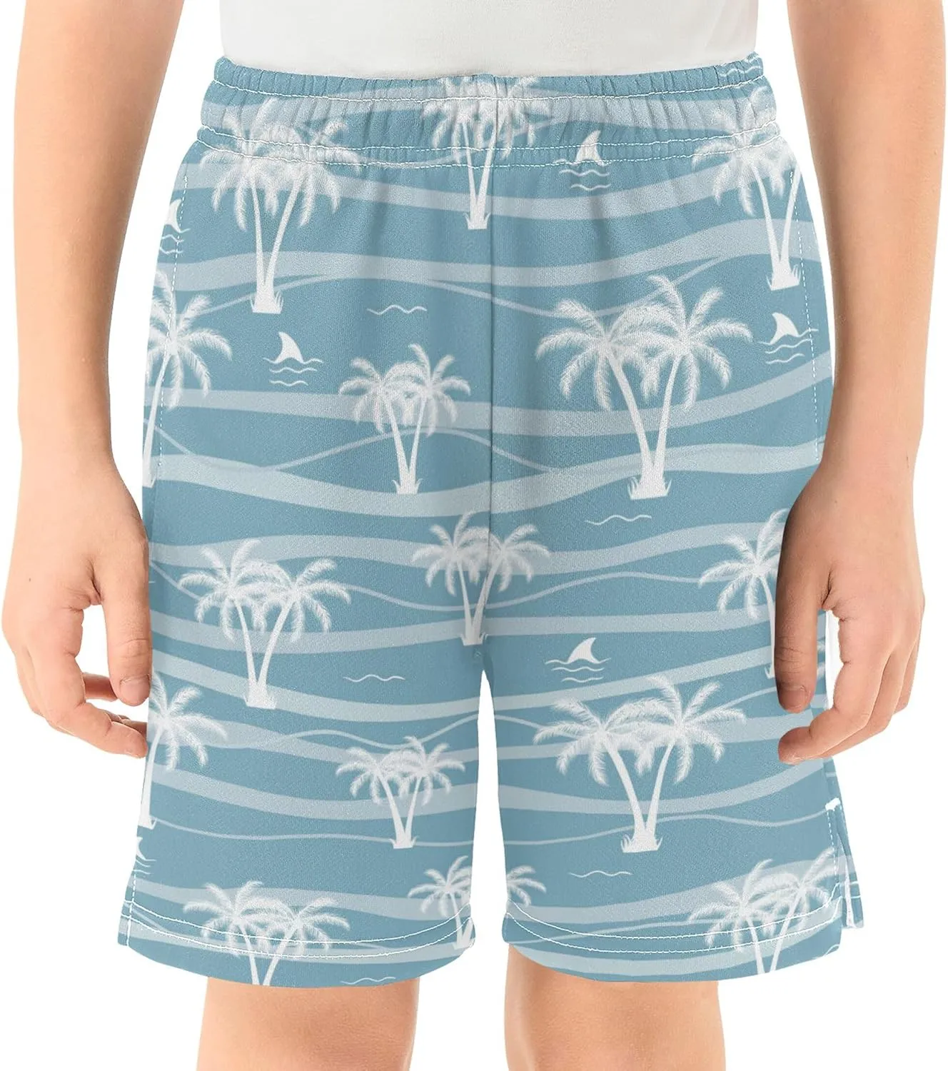 Youth Boys Cargo Shorts Lightweight Athletic Running Workout Shorts with Pockets