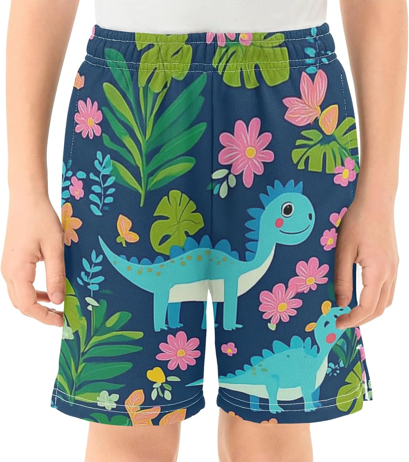 Youth Boys Cargo Shorts Lightweight Athletic Running Workout Shorts with Pockets