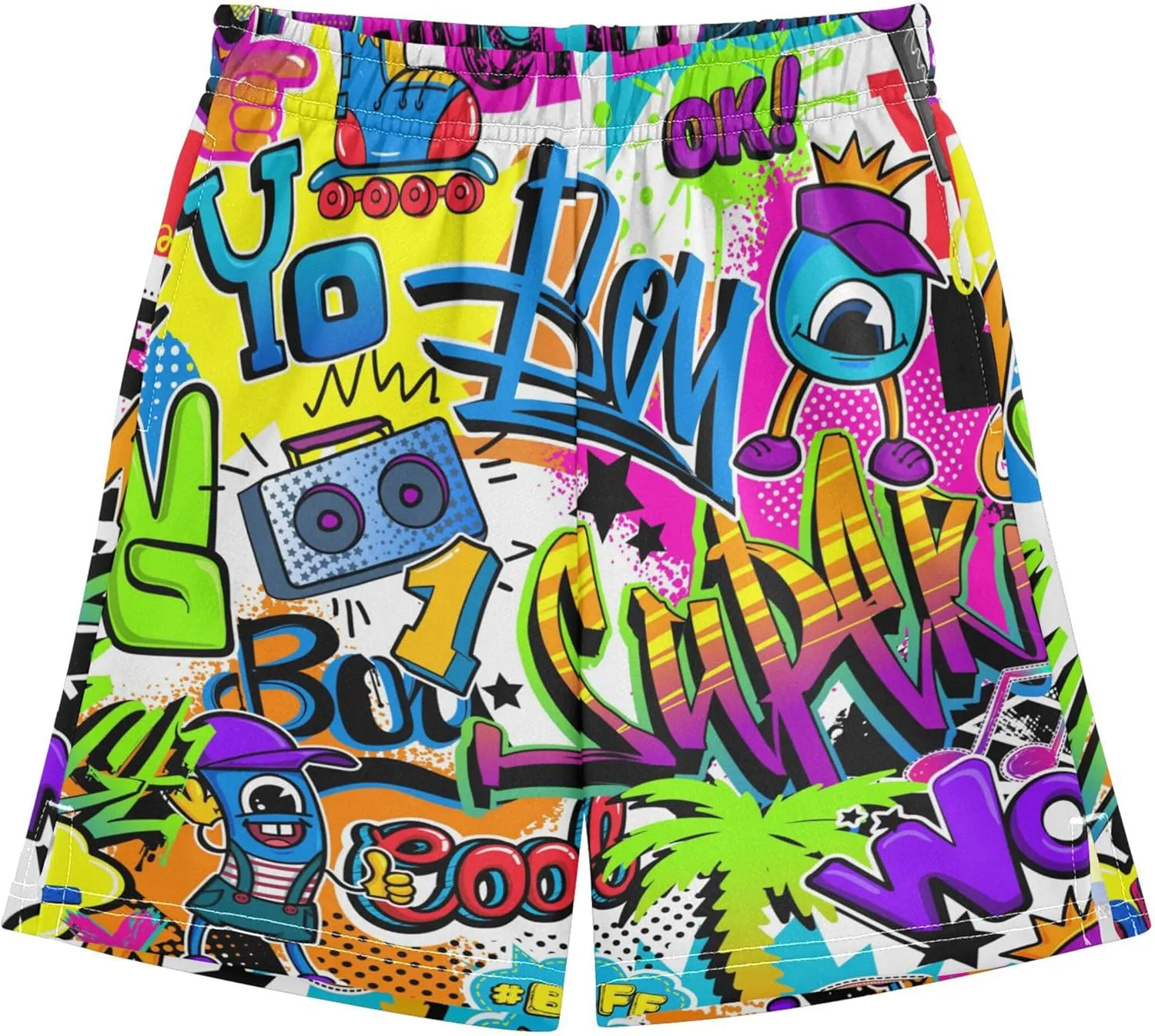 Youth Boys Cargo Shorts Lightweight Athletic Running Workout Shorts with Pockets
