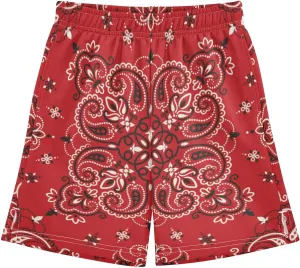 Youth Boys Cargo Shorts Lightweight Athletic Running Workout Shorts with Pockets