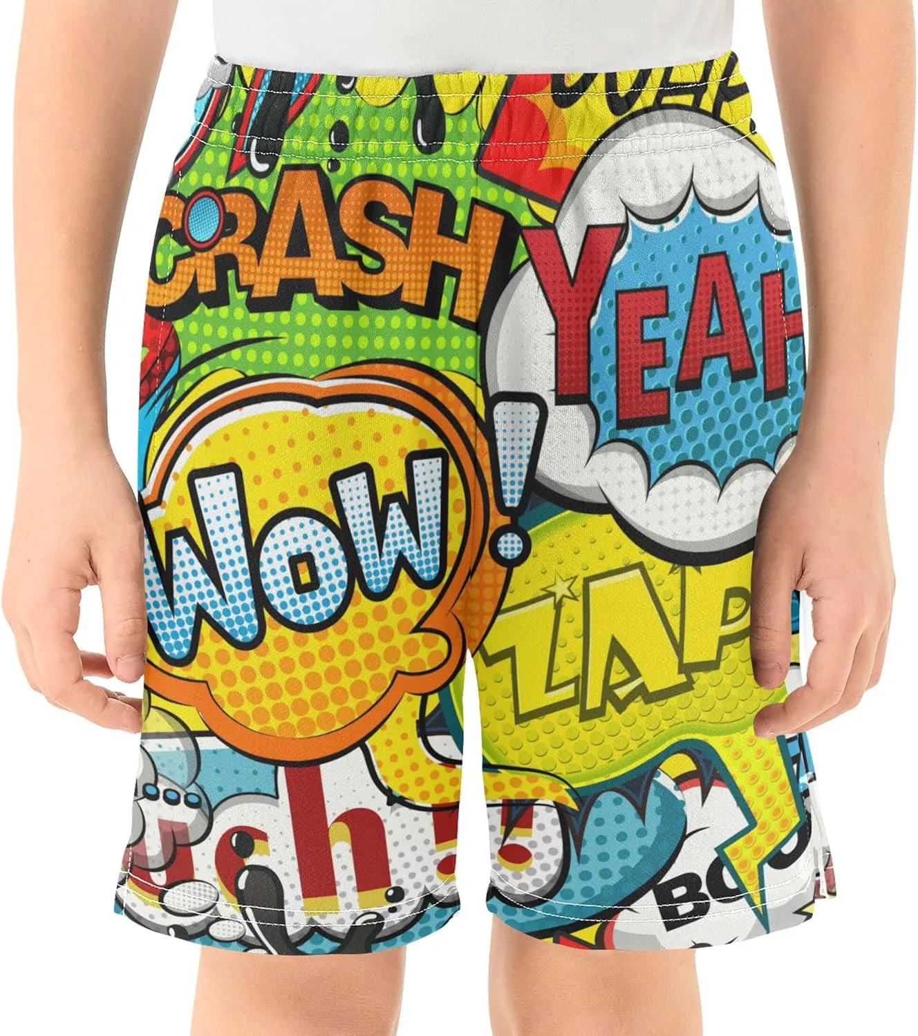 Youth Boys Cargo Shorts Lightweight Athletic Running Workout Shorts with Pockets