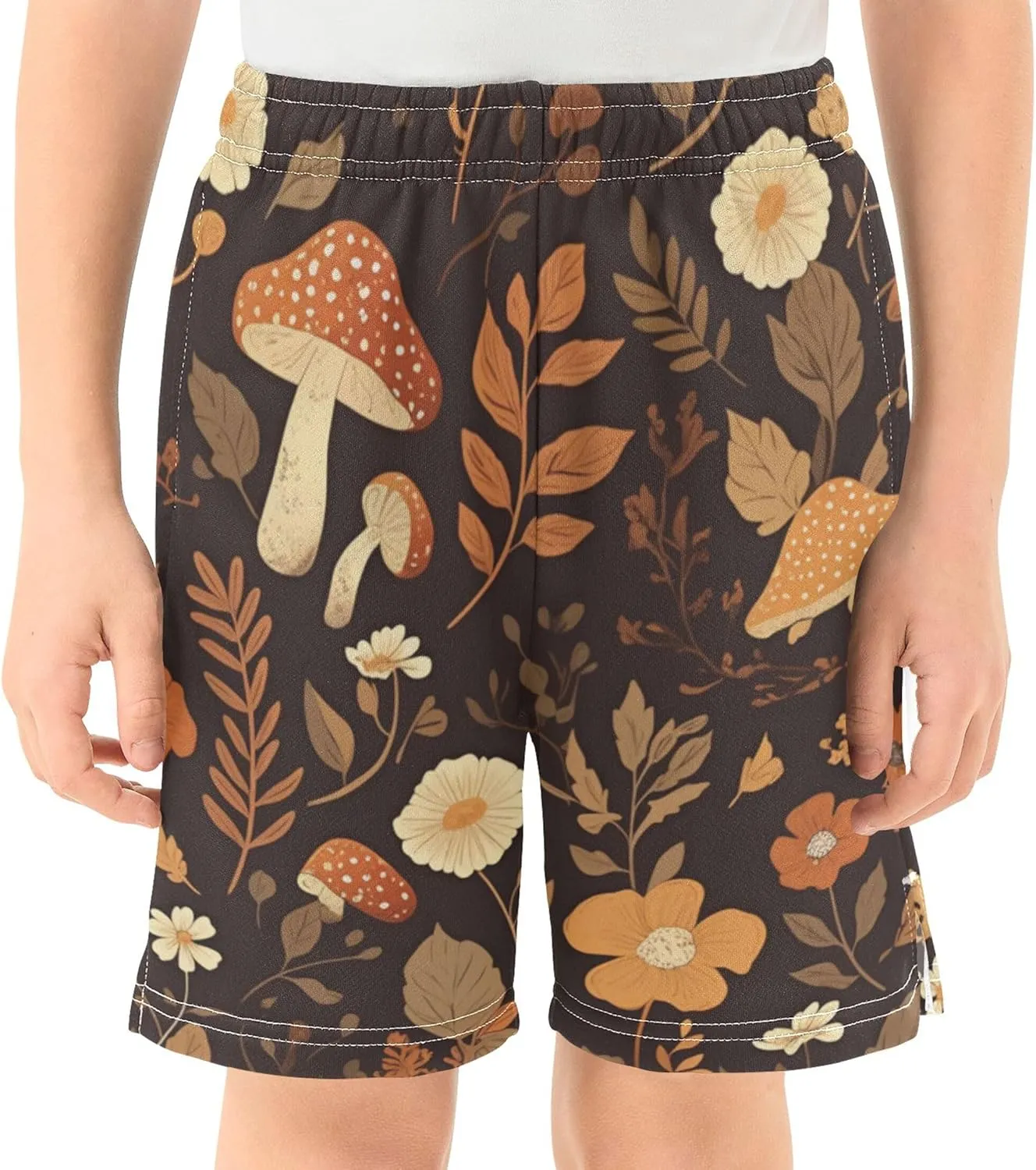 Youth Boys Cargo Shorts Lightweight Athletic Running Workout Shorts with Pockets