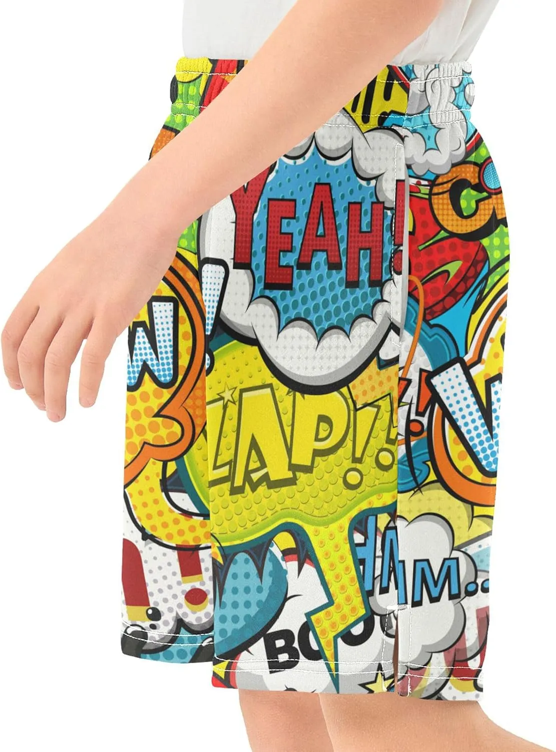 Youth Boys Cargo Shorts Lightweight Athletic Running Workout Shorts with Pockets