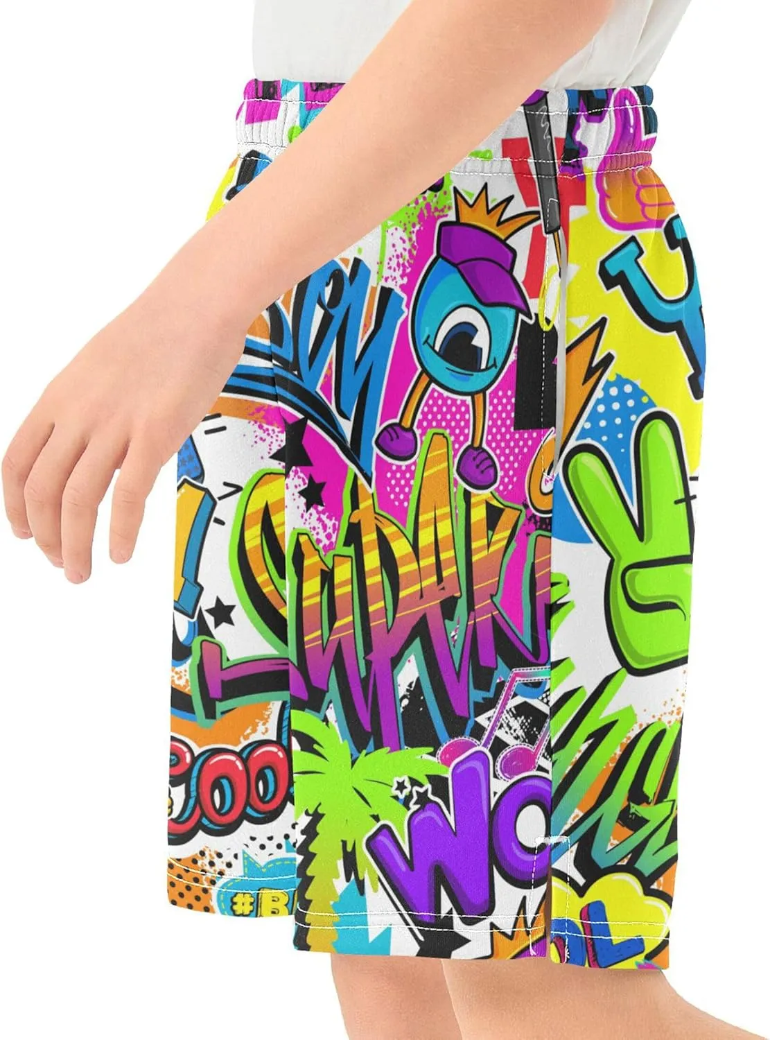 Youth Boys Cargo Shorts Lightweight Athletic Running Workout Shorts with Pockets