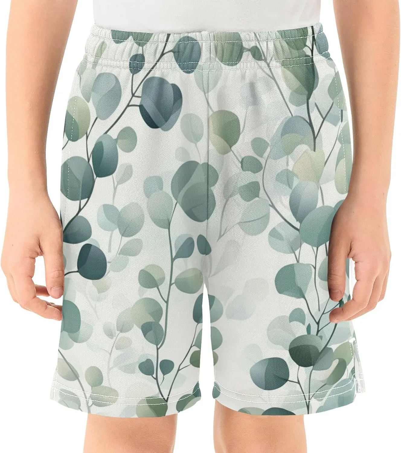 Youth Boys Cargo Shorts Lightweight Athletic Running Workout Shorts with Pockets