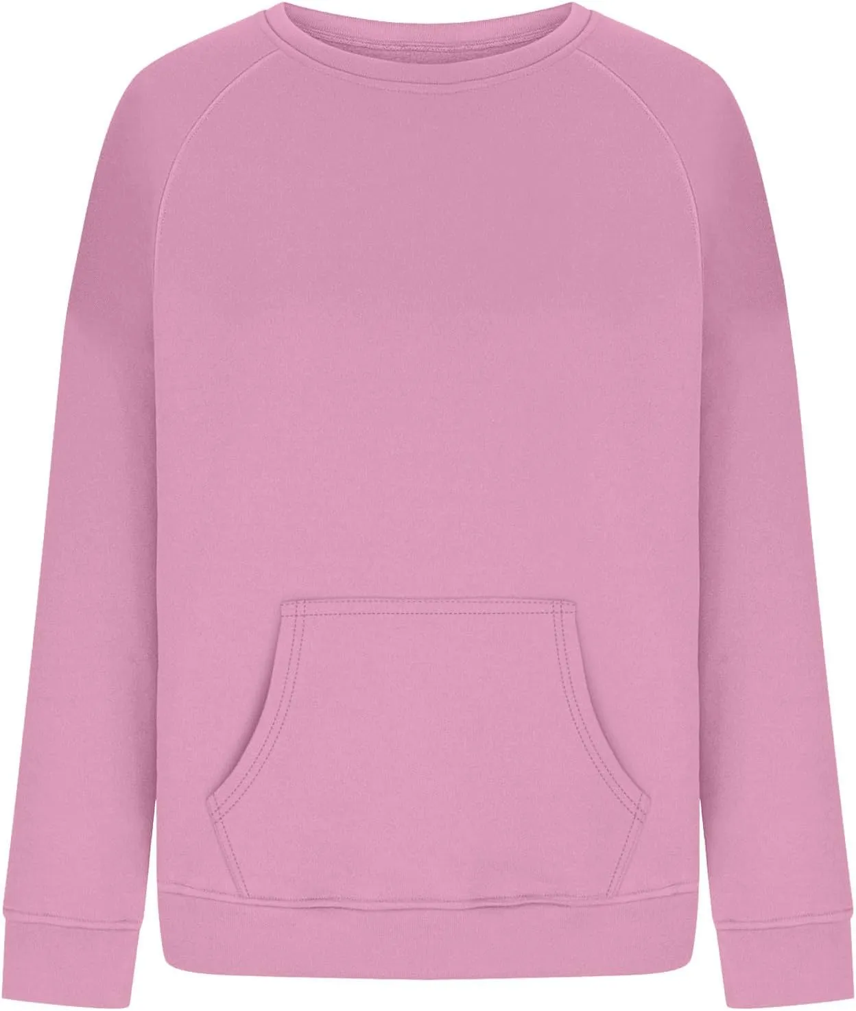 ZDRZK Crewneck Sweatshirts Women Y2K Fall Winter Fleece Fashion Sweatshirt Long Sleeve Casual Slouchy Fit Pullover Tops