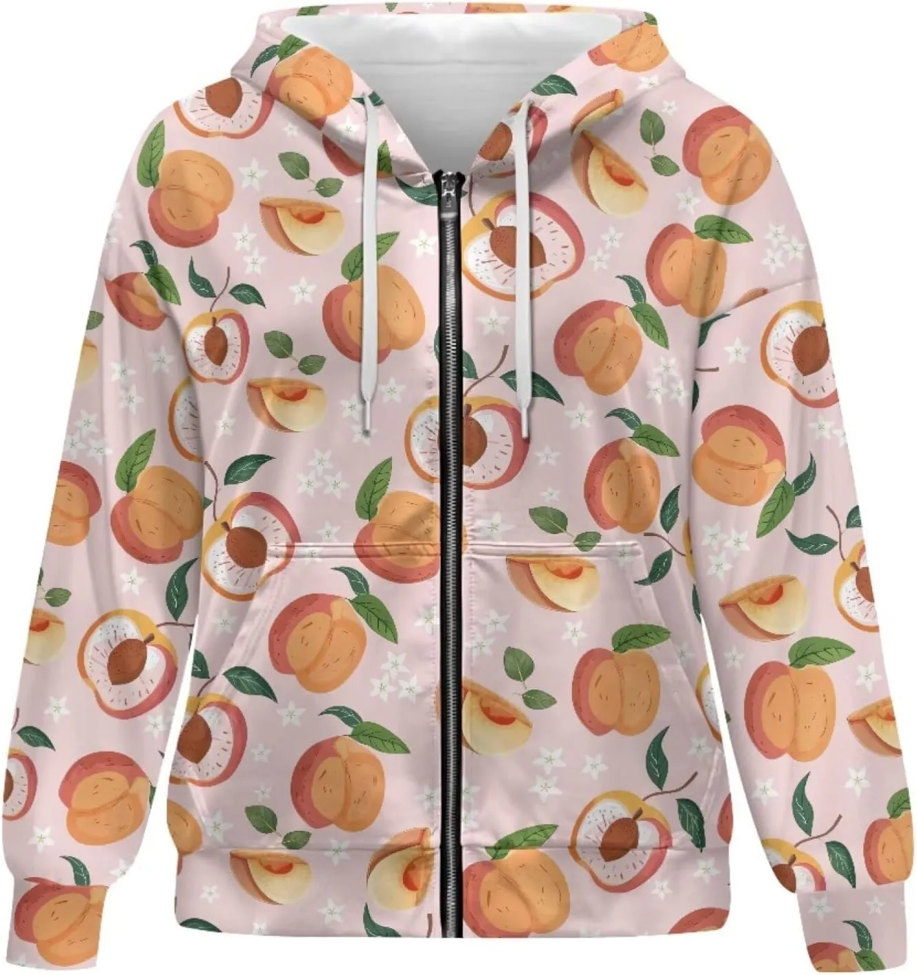 Zipper Hoodies for Women Oversized Sweatshirt with Pockets Sweater Hooded Sweatshirt Fall Clothes Activewear