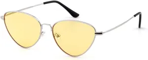 ZIUTNSAV-Red Triangle Sunglasses Women Vintage Retro Metal Frame Cat Eye Sun Glasses Candy Color Gradient Lens Shades Eyewear